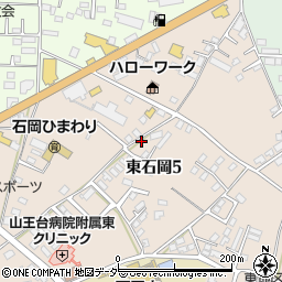 茨城県石岡市東石岡5丁目周辺の地図