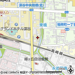 埼玉県深谷市西島町1丁目2周辺の地図