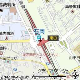 石岡駅周辺の地図