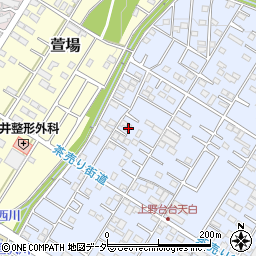 埼玉県深谷市上野台25周辺の地図
