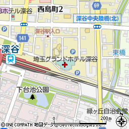 埼玉グランドホテル深谷内郵便局周辺の地図