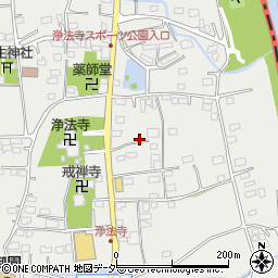 群馬県藤岡市浄法寺1107周辺の地図