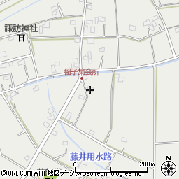羽生市役所　稲子集会所周辺の地図
