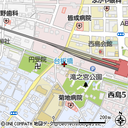 台坂橋周辺の地図