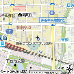 埼玉県深谷市西島町2丁目5周辺の地図