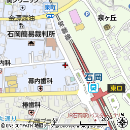 石岡地区通運株式会社　ハイヤー石岡営業所周辺の地図