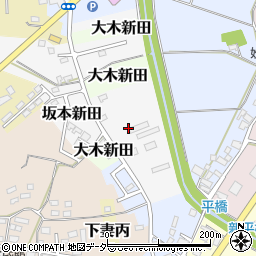 茨城県下妻市坂本新田周辺の地図