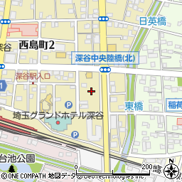 埼玉県深谷市西島町1丁目4周辺の地図