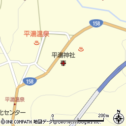 平湯神社周辺の地図