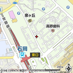 ニッポンレンタカー石岡駅東口営業所周辺の地図