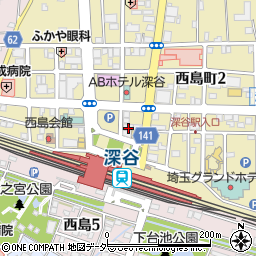 早稲田ゼミ深谷ハイスクール周辺の地図