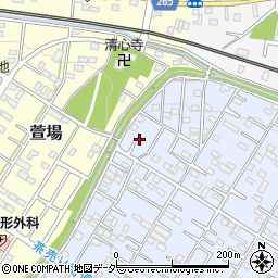 埼玉県深谷市上野台8周辺の地図