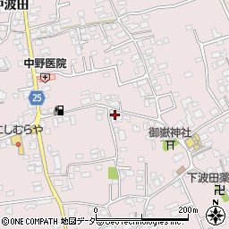 長野県松本市波田下波田6445-2周辺の地図