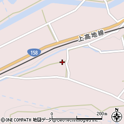 長野県松本市波田上海渡周辺の地図