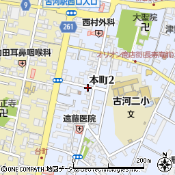 豊田ガラス店周辺の地図