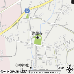 泉徳寺周辺の地図