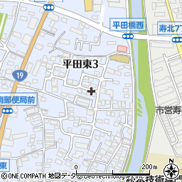 長野県松本市平田東3丁目周辺の地図