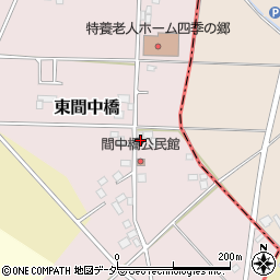 茨城県古河市東間中橋215周辺の地図