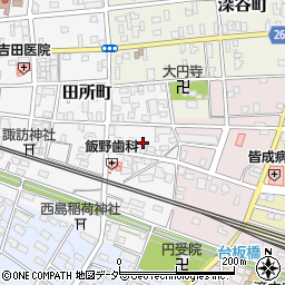 埼玉県深谷市田所町3周辺の地図