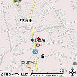 長野県松本市波田下波田5123-1周辺の地図