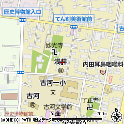 茨城県古河市中央町2丁目周辺の地図