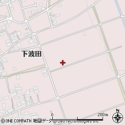 長野県松本市波田下波田周辺の地図
