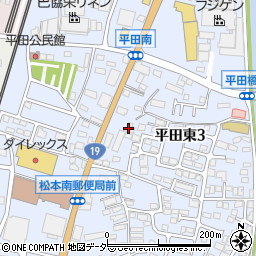 全身もみほぐしりらく松本店周辺の地図