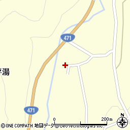 岐阜県高山市奥飛騨温泉郷平湯周辺の地図