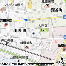 埼玉県深谷市田所町4周辺の地図