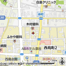 埼玉県深谷市西島町2丁目18周辺の地図