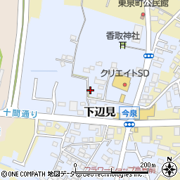 茨城県古河市下辺見2221周辺の地図