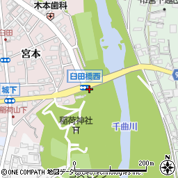 臼田橋西周辺の地図