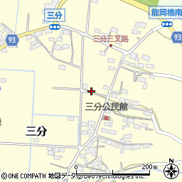 長野県佐久市三分周辺の地図