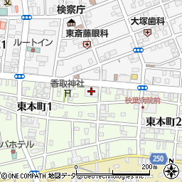 茨城県民共済周辺の地図