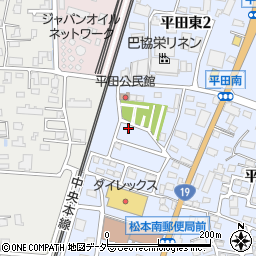 長野県松本市平田東2丁目12周辺の地図