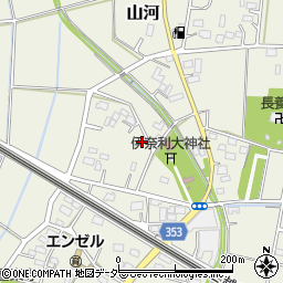 埼玉県深谷市山河周辺の地図