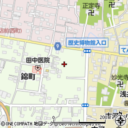 茨城県古河市錦町周辺の地図
