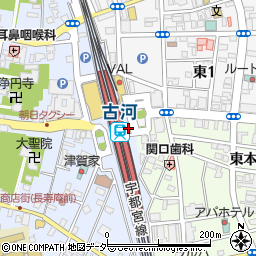 株式会社東日本環境アクセス　古河業務所周辺の地図