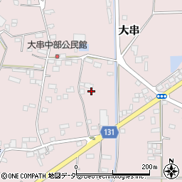 茨城県下妻市大串周辺の地図