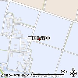 福井県坂井市三国町野中周辺の地図