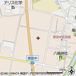 福井県あわら市東田中周辺の地図