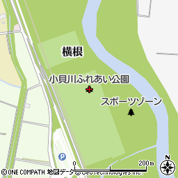 小貝川ふれあい公園周辺の地図
