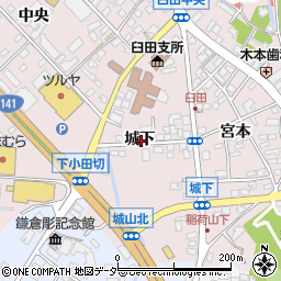 長野県佐久市臼田城下周辺の地図