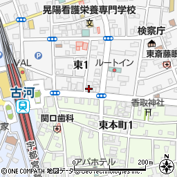 明光義塾古河教室周辺の地図