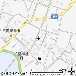 埼玉県熊谷市日向周辺の地図