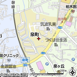 茨城県石岡市泉町周辺の地図