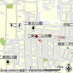 県営二子団地Ｂ－１号棟周辺の地図