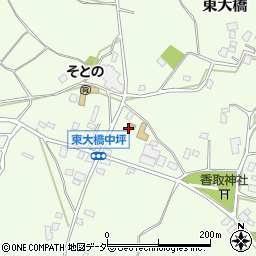 茨城県石岡市東大橋1622周辺の地図