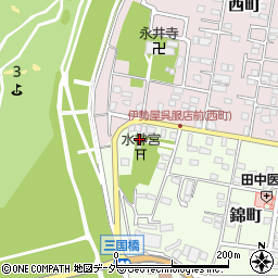 頼政神社周辺の地図
