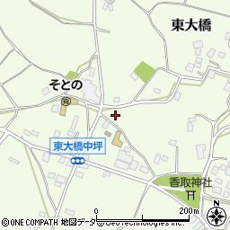 茨城県石岡市東大橋1604-1周辺の地図